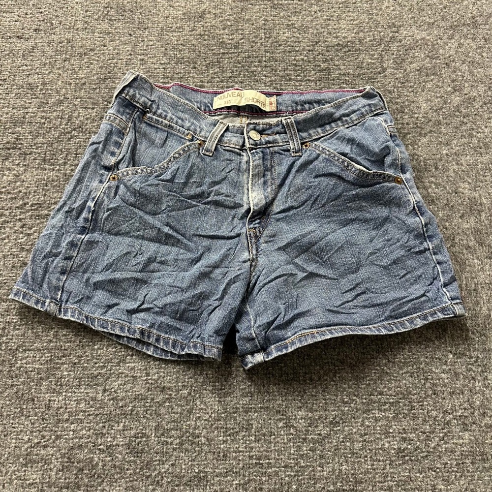 Levi's Nouveau Shorts Womens Size 30 Blue Denim 515 Mid Rise Casual Jean Summer